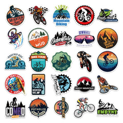 50pcs Mountain Bike Stickers Adult Waterproof Vinyl Stickers For Teen Girl