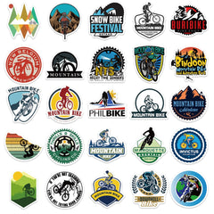 50pcs Mountain Bike Stickers Adult Waterproof Vinyl Stickers For Teen Girl