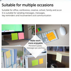 Sticky Notes Bright Colors Self Stick Pads Pack 100 Sheets Pad