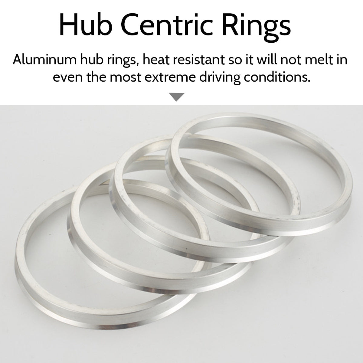 4pcs Aluminum Alloy Wheel Hub Centric Rings for Car