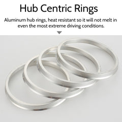 4pcs Aluminum Alloy Wheel Hub Centric Rings for Car