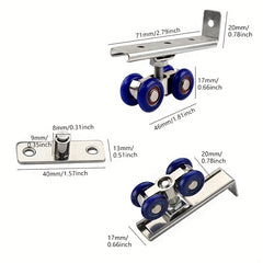 4 Wheel Sliding Door Roller Set for Smooth Operation