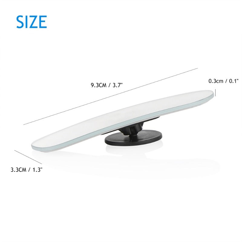 2pcs Car Mirror Wide Angle Convex Blind Spot Mirror Adjustable Mirror