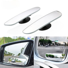 2pcs Car Mirror Wide Angle Convex Blind Spot Mirror Adjustable Mirror