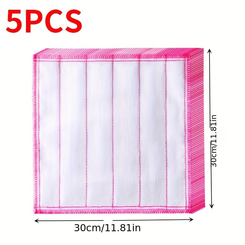 10pcs Microfiber Dish Clothes Absorbent Cleaning Tools For Kitchen