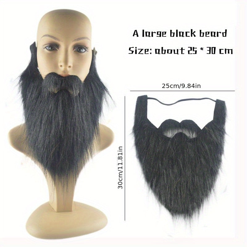 Funny Fluffy Santa Claus Beard Halloween Cosplay Costume Props