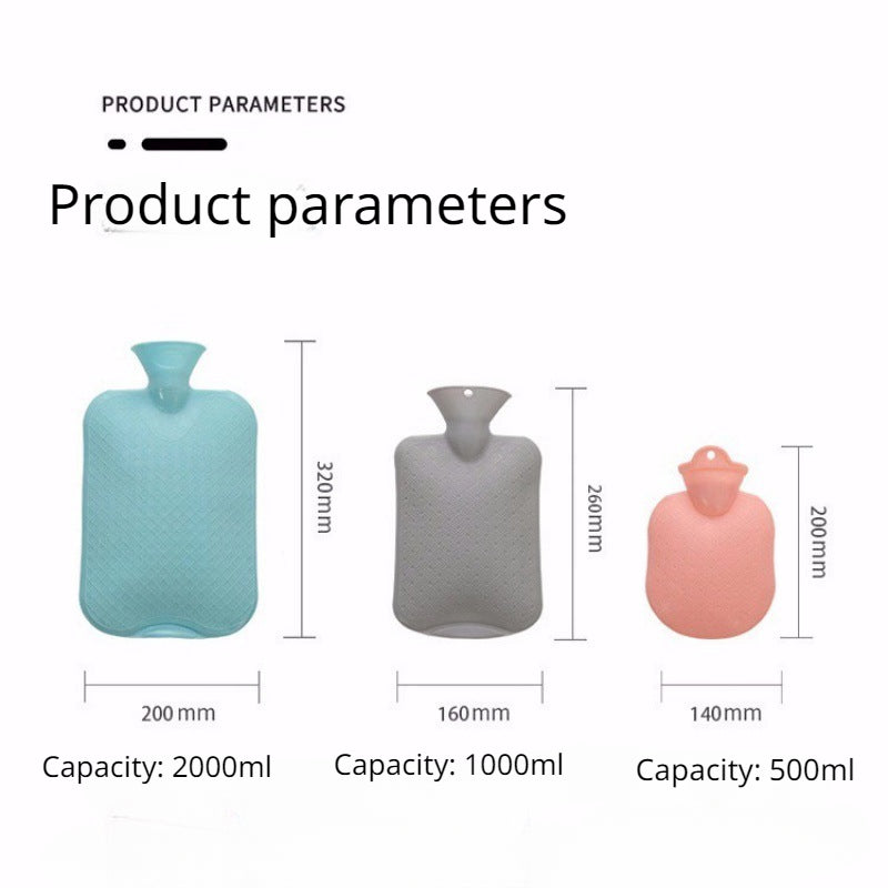 Thickened PVC Hot Water Bottle - Warm Hands and Feet