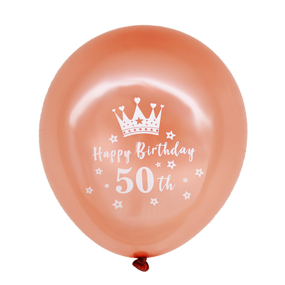 15pcs Birthday Balloons for Milestone Birthday Party Decorations