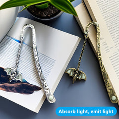 1PC Halloween Bookmark Night Glow Sun Moon Star Bat Metal Bookmark