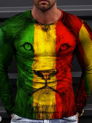 Lion 3D Print Men's Tee Shirt Graphic Tee Summer Clothes