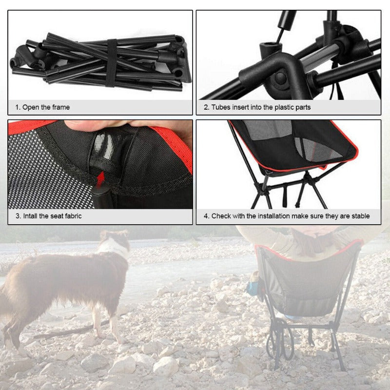 Portable Folding Camping Chair Outdoor Garden Fishing Seat