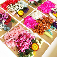 DIY Dried Flower Pack A5 Perpetual Flower Material for Photo Frame
