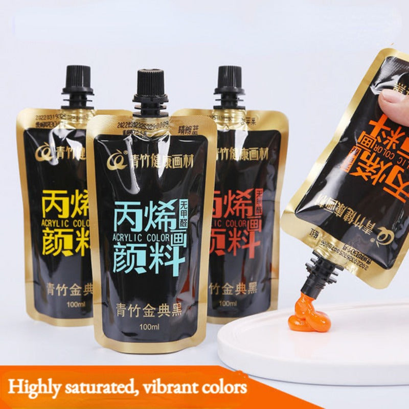 100ml 12 Colors Acrylic Waterproof Hand Graffiti Pigments for Painting