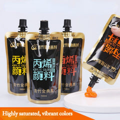 100ml 12 Colors Acrylic Waterproof Hand Graffiti Pigments for Painting