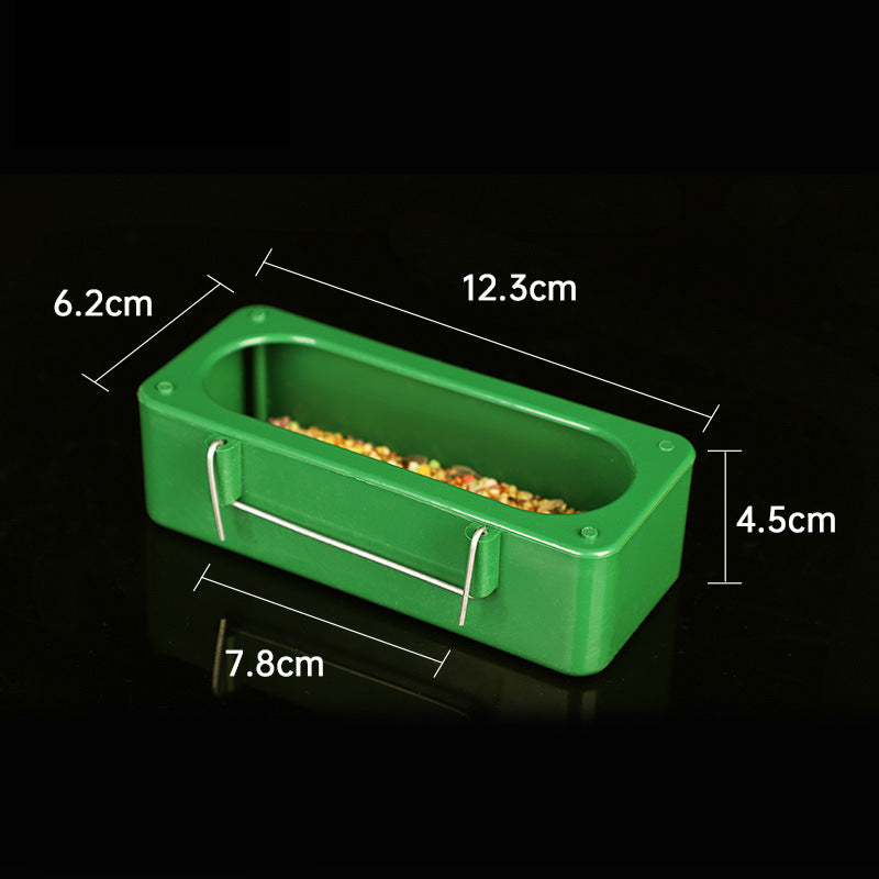 Bird Hanging Feeder Anti-scatter Bowl Automatic Drinking Fountain