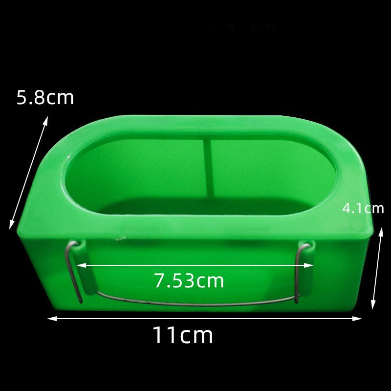 Bird Hanging Feeder Anti-scatter Bowl Automatic Drinking Fountain