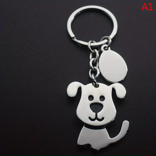 Shaking Head Dog Cat Keychain Bag Purse Car Key Pendant Ornament