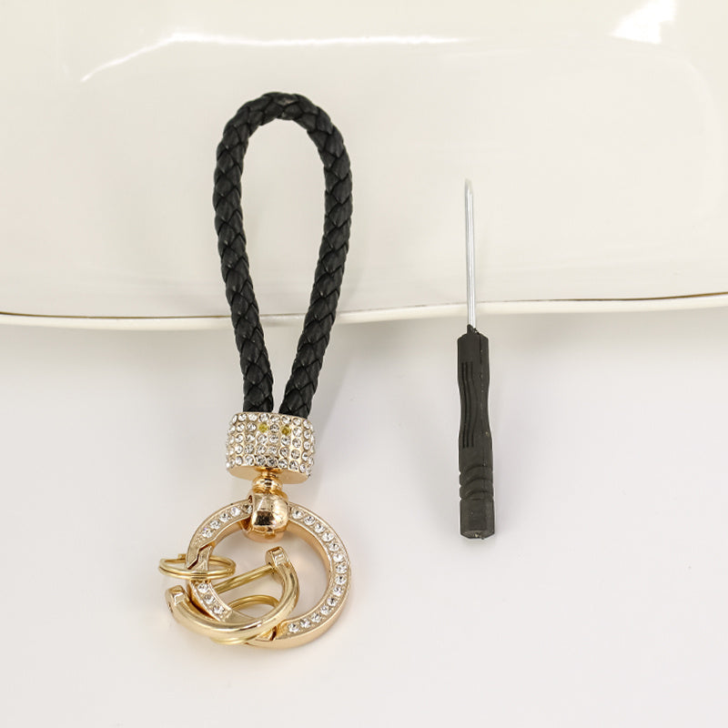 Rhinestone Key Chain Bag Ornament Birthday Gift Men Women