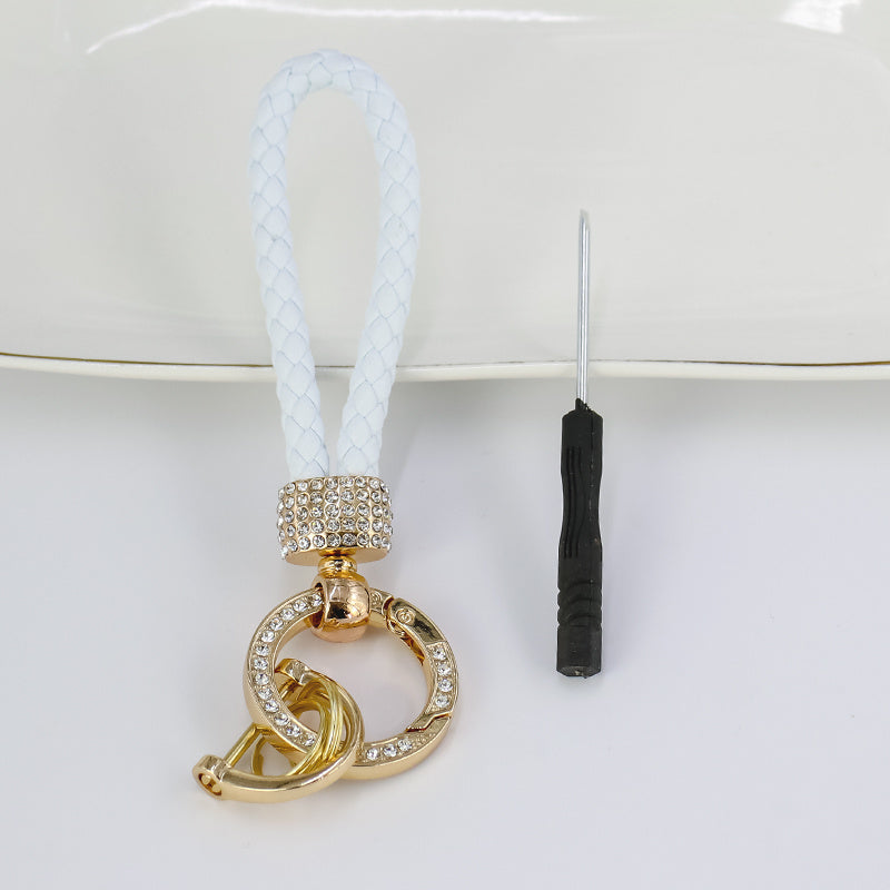Rhinestone Key Chain Bag Ornament Birthday Gift Men Women