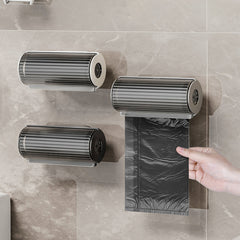 Wall Mounted Trash Bag Storage Box Kitchen Bathroom Container Home Supplies