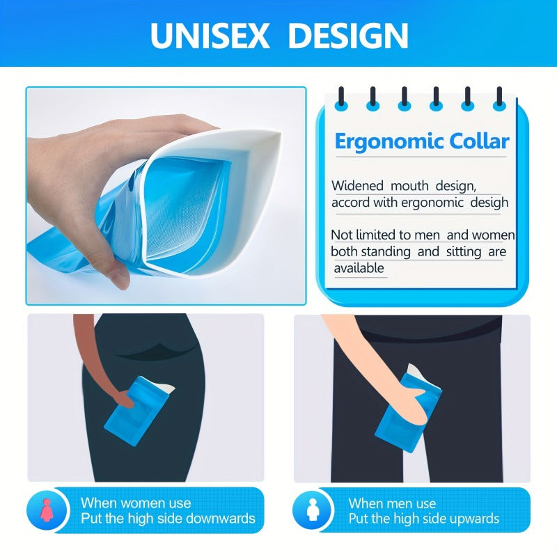 12pcs Disposable Urine Bags for Travel and Camping