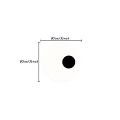 Thickened Cashmere Carpet For Living Room 1300g Funny Cartoon Round Fluffy Rug