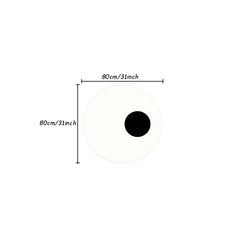 Thickened Cashmere Carpet For Living Room 1300g Funny Cartoon Round Fluffy Rug