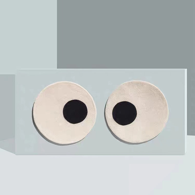 Thickened Cashmere Carpet For Living Room 1300g Funny Cartoon Round Fluffy Rug