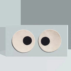 Thickened Cashmere Carpet For Living Room 1300g Funny Cartoon Round Fluffy Rug