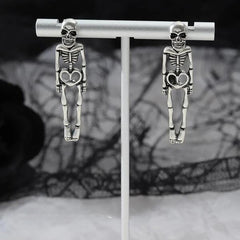 Halloween Skeleton Detachable Earrings Ghost Groom Bride Couple