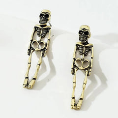 Halloween Skeleton Detachable Earrings Ghost Groom Bride Couple