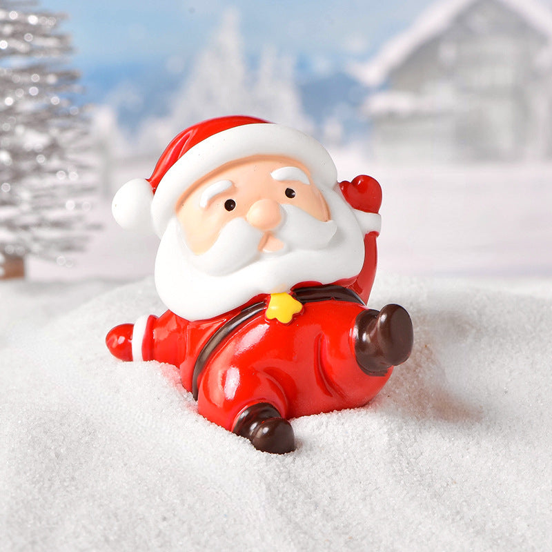 Christmas Snowman Micro Landscape Decoration Crystal Ball