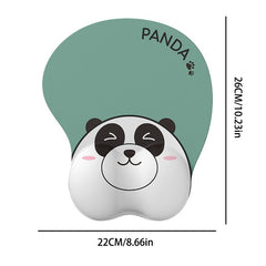 Panda Wrist Guard Mouse Pad Silicone Female 3d Wrist Pad Keyboard