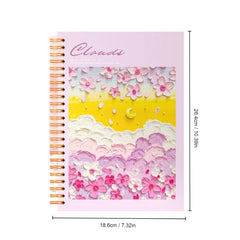 Coil Notebook 16K Painting Cover Thick Book