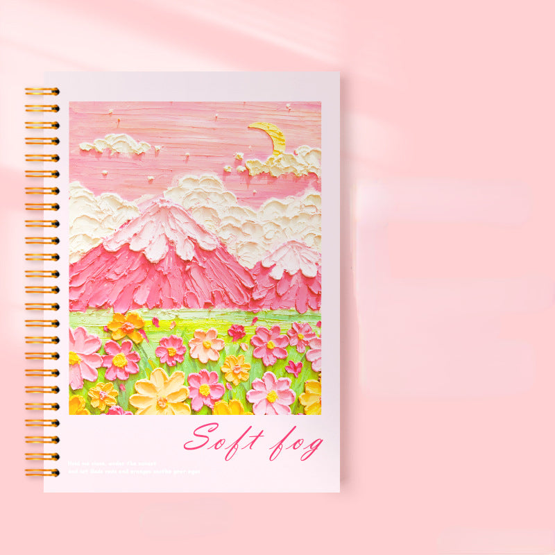 Coil Notebook 16K Painting Cover Thick Book