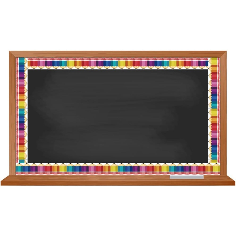 1pc Pencil Border Stickers Back to School Creative Bulletin Board Decor
