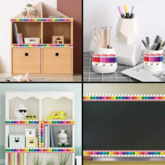 1pc Pencil Border Stickers Back to School Creative Bulletin Board Decor