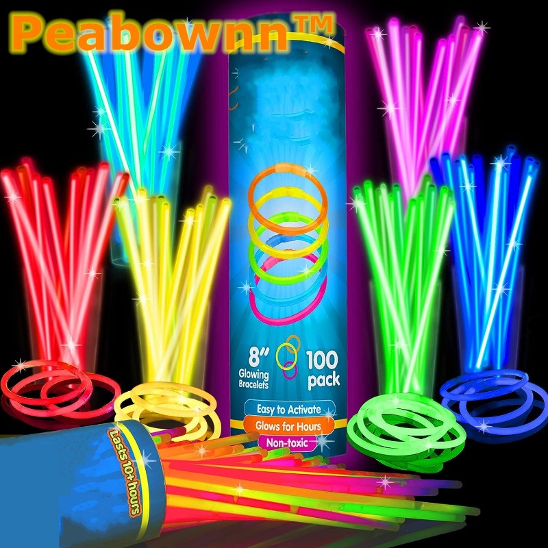 400pcs Glow Sticks 20 Colorful Glow Sticks for Party Supplies