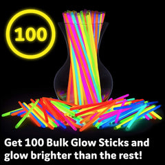 400pcs Glow Sticks 20 Colorful Glow Sticks for Party Supplies