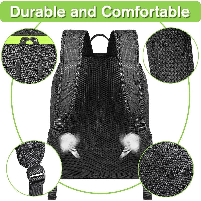 Soccer Backpack Lightweight Sports Bag With Ball Holder Water Resistant