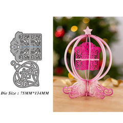 1pc Christmas Cutting Die Ball Snowflake Craft Stencil Punching Templates