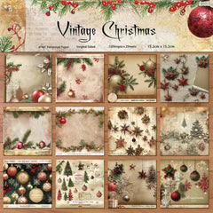Christmas Background Paper 15x24cm DIY Book Paper Cutting Clip
