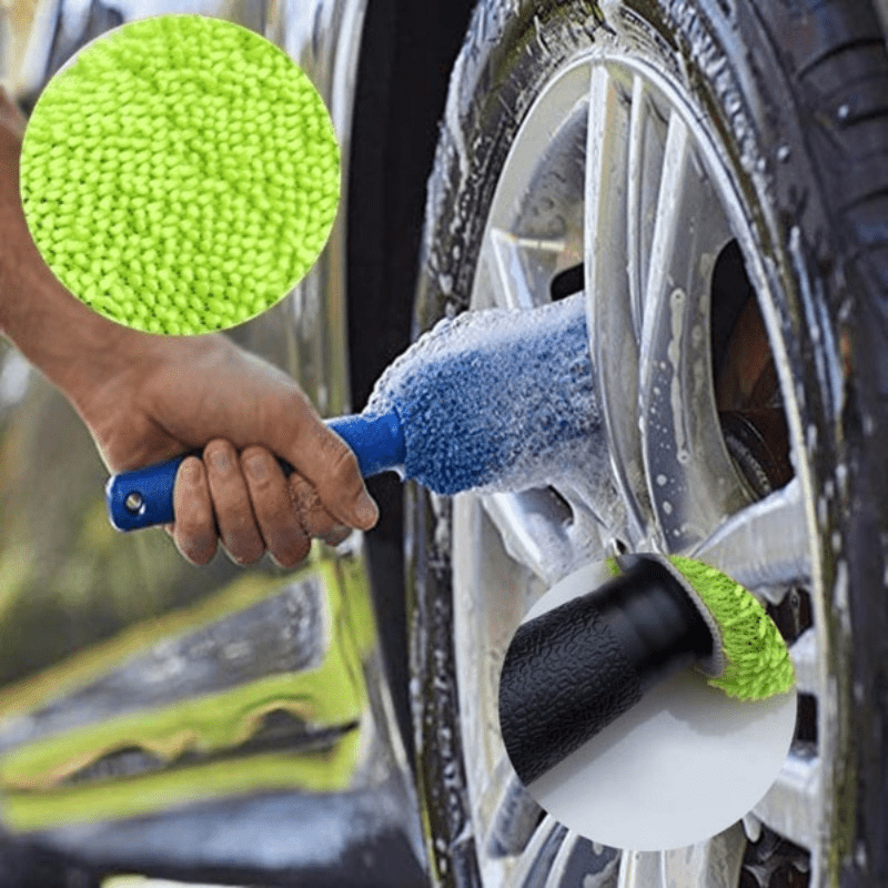 Motorcycle Car Wash Microfiber Wheel Tire Rim Brush Car Wheel Wash Cleaning
