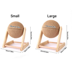 Durable Cat Scratching Ball Toy With Sisal Rope for Claws Grinding