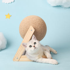 Durable Cat Scratching Ball Toy With Sisal Rope for Claws Grinding