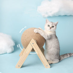 Durable Cat Scratching Ball Toy With Sisal Rope for Claws Grinding