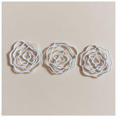 16pcs Metal Paper Clips Roses Bookmarks Office School Stationery Accessory