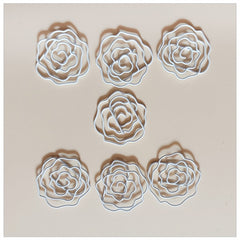 16pcs Metal Paper Clips Roses Bookmarks Office School Stationery Accessory