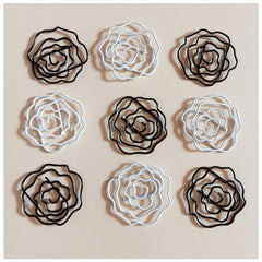 16pcs Metal Paper Clips Roses Bookmarks Office School Stationery Accessory