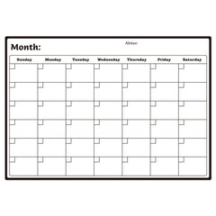 Magnetic A3 Month Planner Refrigerator Sticker Erasable Whiteboard